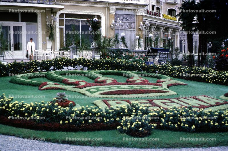 Garden, flowers, crown, Regina Palace, Hotel, Stresa