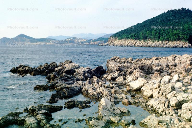 rocks, shore, shoreline, Adriatic Sea, Dubrovnick
