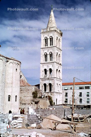 Saint Donatus church tower, buildings, Zadar, Slovenia