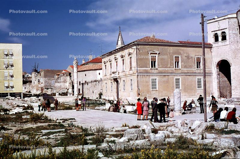 buildings, ruins, The Forum, Zadar, Slovenia