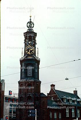 Clock, Tower, Amsterdam