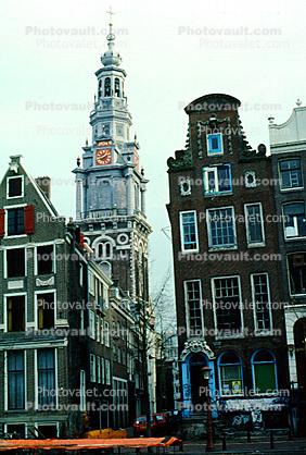 Tower, Building, Amsterdam