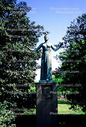 Wilhelmina Drucker, Statue, Woman, Female, Amsterdam