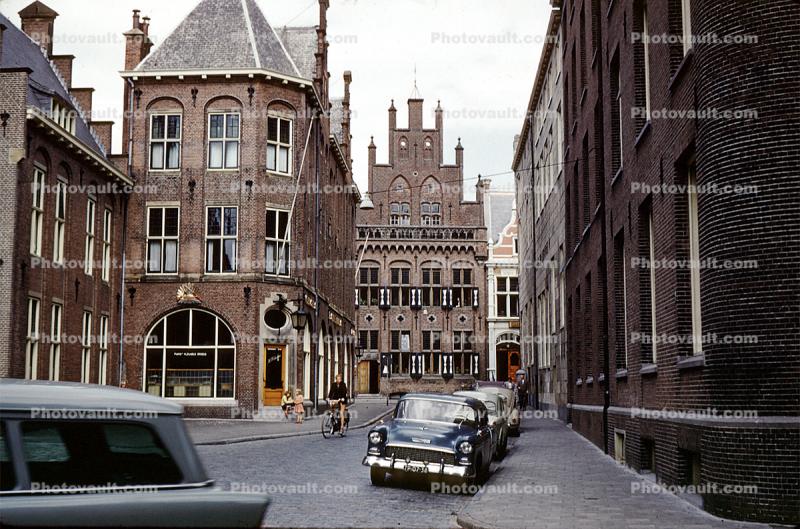 Chevy Belair, Chevrolet, Cars, automobile, vehicles, Groningen, September 1959, 1950s