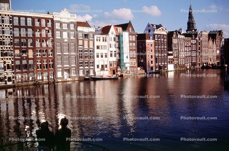 Canal, Water, Homes, Buildings, Amsterdam