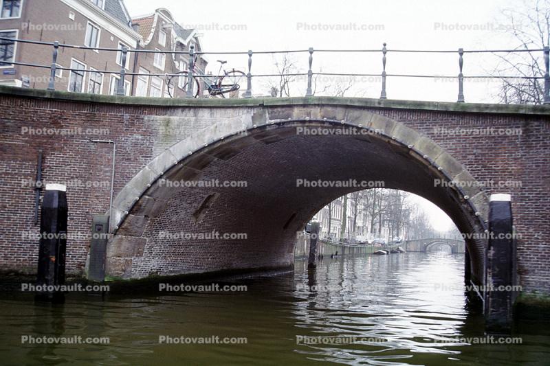 Bridge, Waterway, Arch, Brick, Amsterdam
