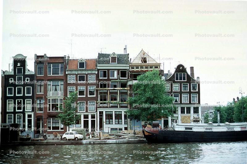 Canal, Homes, Boat, Houses, Water, Waterway