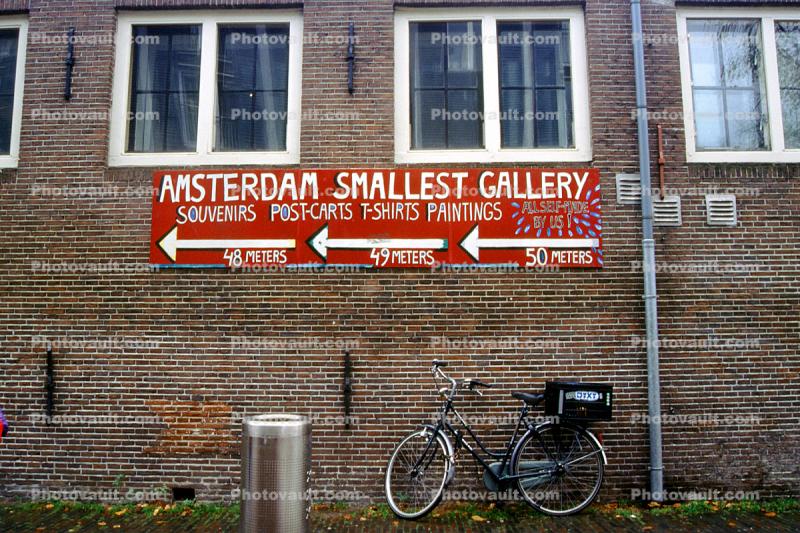 Amsterdam Smallest Gallery, Brick Building, Amsterdam