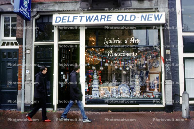 Delftware Old-New, Shop, Gallery, Art, Window, Amsterdam