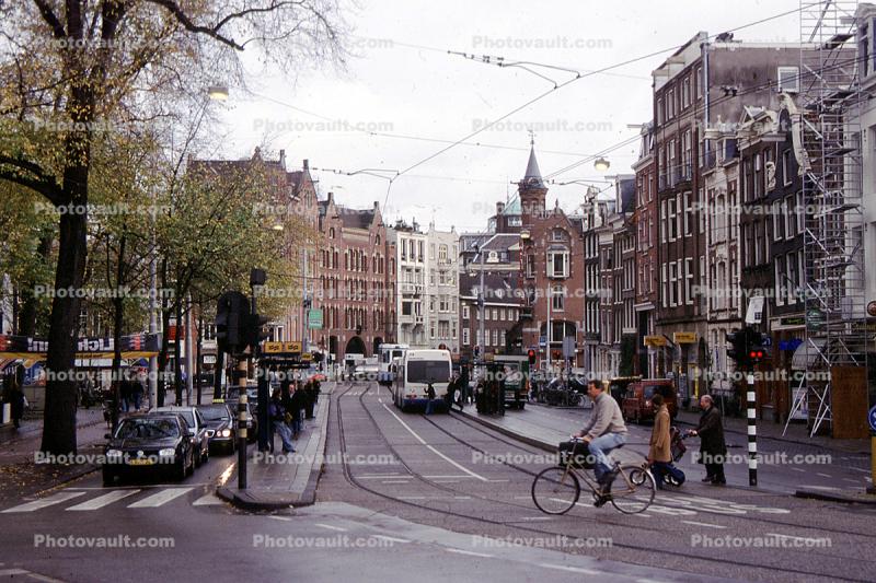 Trolley, Tracks, Amsterdam