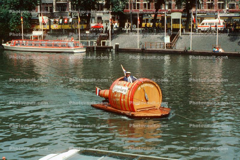 Heiniken Beer Boat, Waterway, Canal, Amsterdam