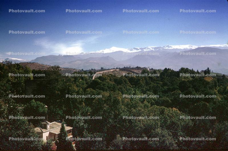 Sierra Nevada Mountain Range, Alhambra, Granada, Andalusia, Spain