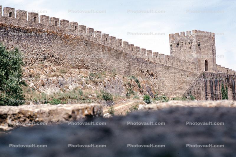 Obidos, Castle Walls, Brick, Turret, Tower, Castle