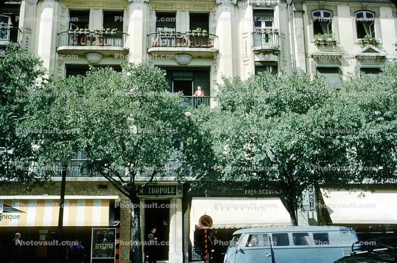 Hotel Metropole, Volkswagen Van, Balcony, 1960s