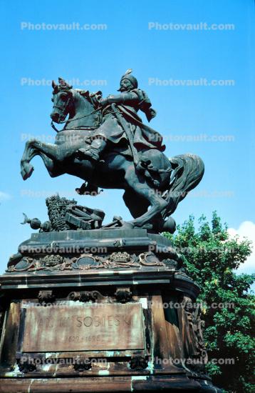 John III Sobieski, King of Poland, Statue, Statuary, Landmark, Jan Sobieski, Grand Duke of Lithuania