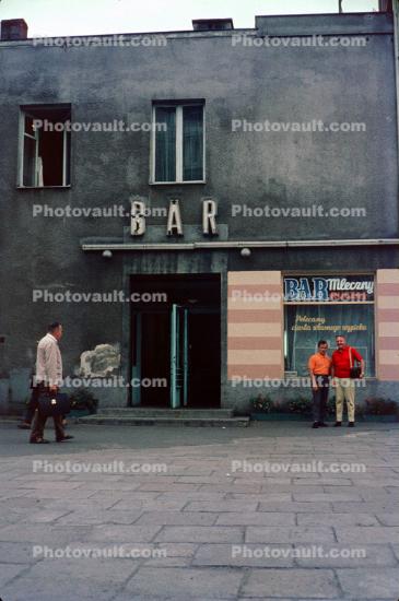 Bar Mleczny Ruczaj, building, Gdansk, Danzig, 1970s