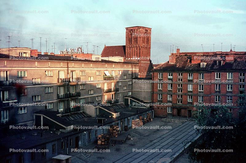 Courtyard, Buildings, Gdansk, Danzig, August 1972, 1970s
