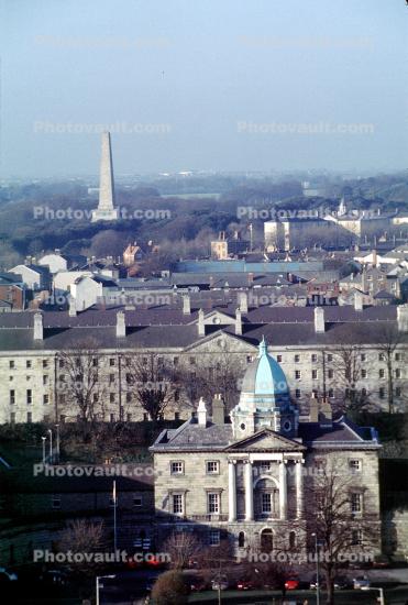 downtown, The Wellington Monument, Phoenix Park, Obelisk, monument, building, skyline, Dublin