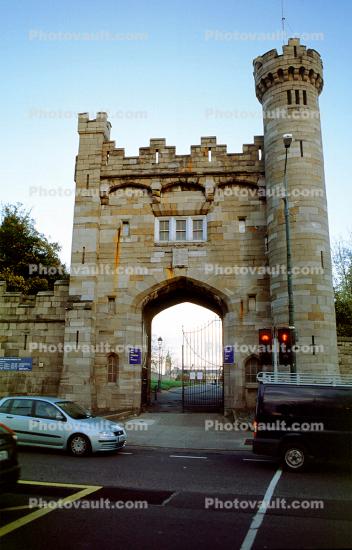 Entry Arch, Entryway, Museum of Modern Art, South Circular Road, Castle, building, tower, turret, Dublin