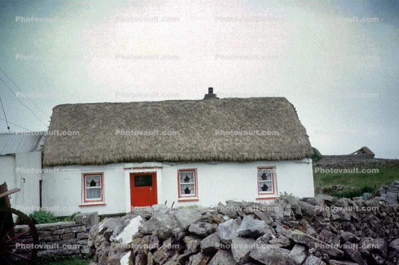 Home, house, thatched roof, Inishmore Island, Aran