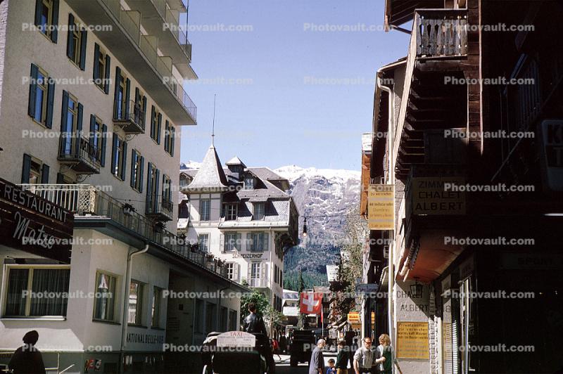 Buildings, Matze, Zermatt, Switzerland, 1950s