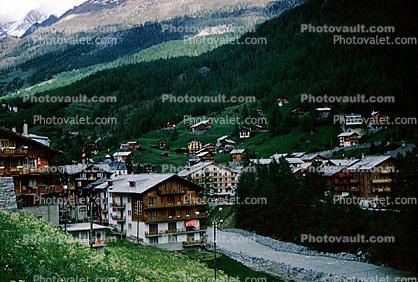 Homes, Buildings, Zermatt, Switzerland, 1950s