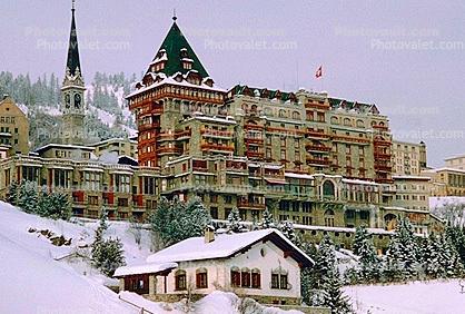 Badrutt's Palace Hotel, Saint Moritz, Switzerland, 1950s