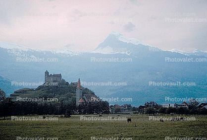 Vaduz Castle, Schlo? Vaduz, Liechtenstein, 1950s