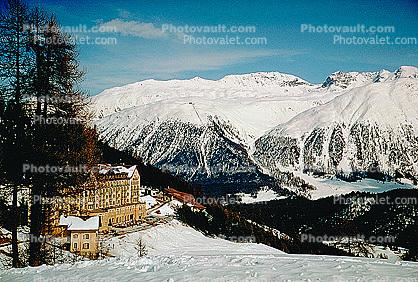 Hotel Chesa Chantrella, Chantrella, Valley, Saint Moritz, Switzerland, 1950s