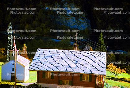 Home, House, Building, Church, Zermatt, Switzerland, 1950s