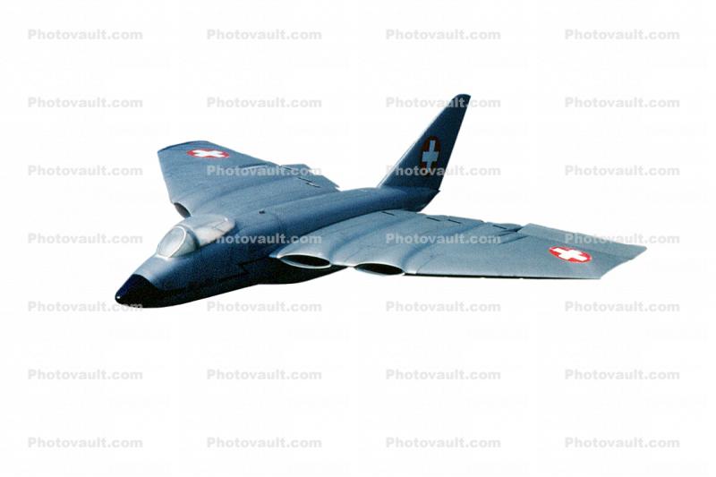 Swiss Federal Aviation Factory N-20 Aiguillon ("Sting"), Jet Fighter photo-object, object, cut-out, cutout