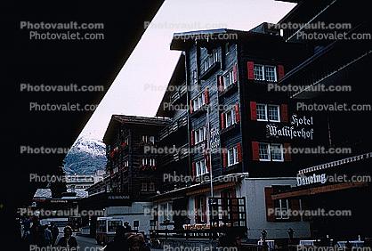 Hotel Walnferhof, danclug, buildings, Switzerland, 1950s
