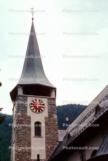 Clock Tower, Clocktower, Zermatt, Switzerland, outdoor clock, outside, exterior, building