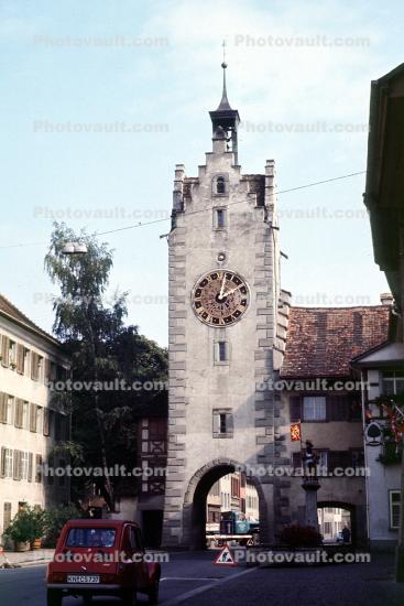 Clock Tower, Steeple, Building, Switzerland
