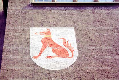 Ruden Restaurant, Dragon, Dog, Signage, Gargoyle, Zurich, Switzerland