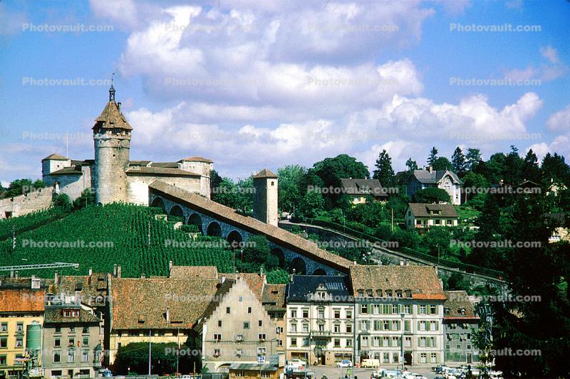 Palace, Castle, Homes, Houses, Hillside, W?rttemberg, Switzerland, Turret, Tower