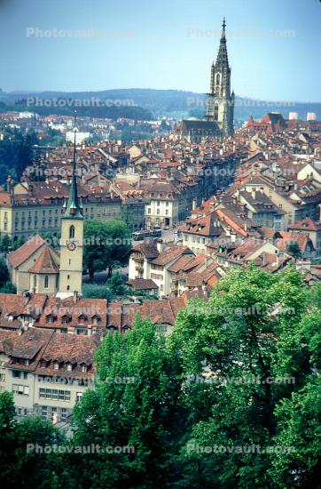 Homes, Church, Buildings, Bern, Switzerland