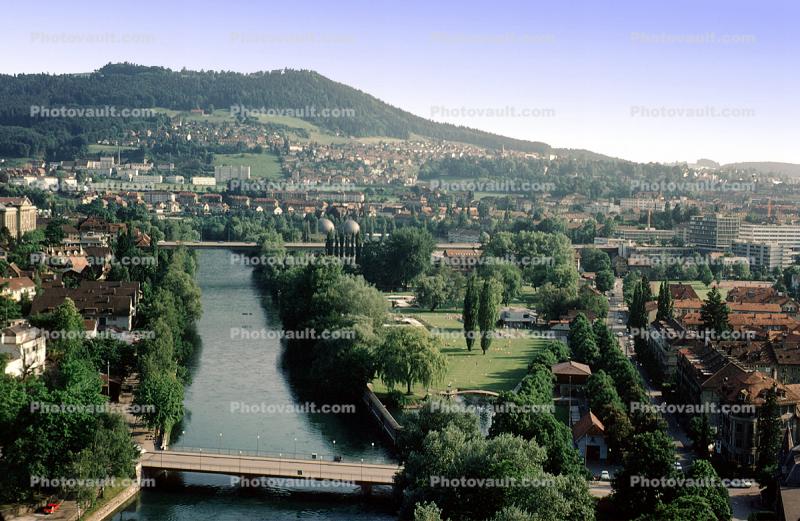 River, Buildings, Bern, Switzerland