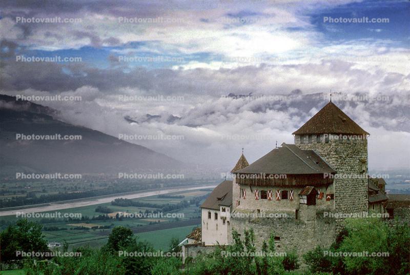 Castle, Palace, Building, Valley, Leichtenstein