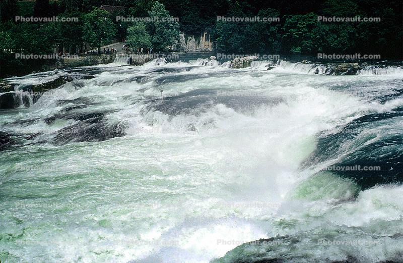 Waterfall, Falls, Stein Am Rhine, (Rhein), Rhine River, Top of Rhine Falls, Switzerland