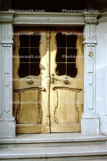 Door, Ornate, Wooden, Steps, Entrance, Entryway, Switzerland, opulant