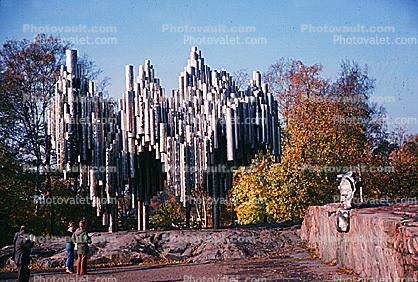 Sibelius monument, Helsinki, Finland, 1950s