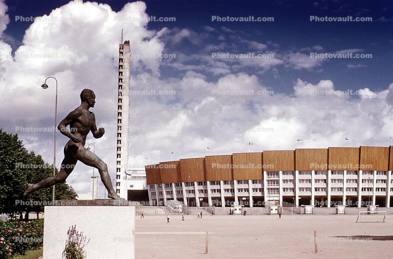 Statue, Stadium, Building