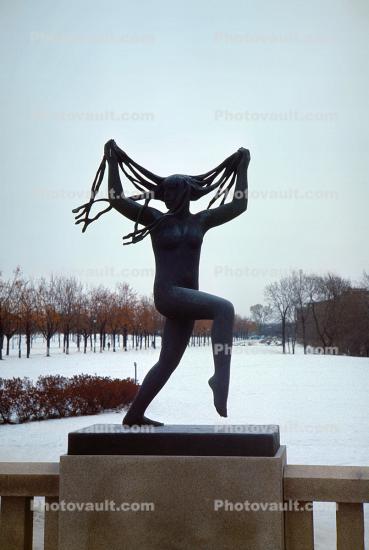 Dancing Young Women, Statues, Vigeland Sculpture Park, Frogner Park, Oslo