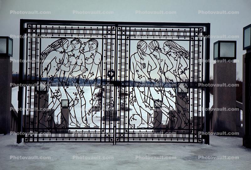 Vigeland Gates, Wrought Iron, Statues, Vigeland Sculpture Park, Frogner Park, Oslo