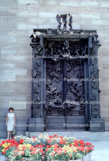 Ornate Door, bar-Relief, Sculpture, Flowers, Woman, Bergen, opulant