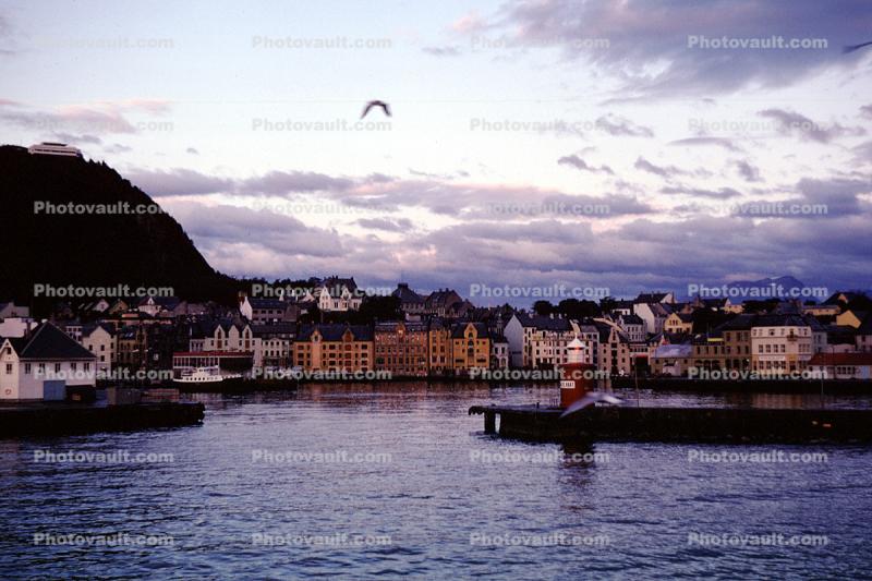 Waterfront, Town, City, Buildings, Harbor, Houses, Homes, Docks, Alesund, Norway
