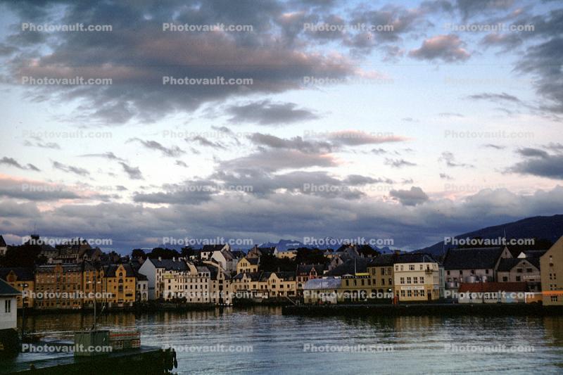 Waterfront, Town, City, Buildings, Houses, Homes, Docks, Harbor, Alesund, Norway