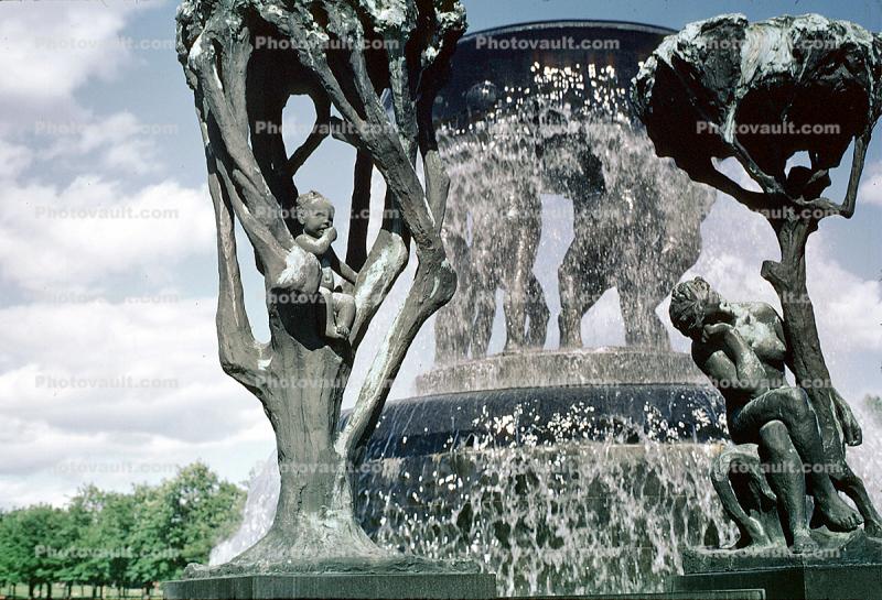 Water Fountain, Statue, Vigeland Sculpture Park, Frogner Park, Oslo