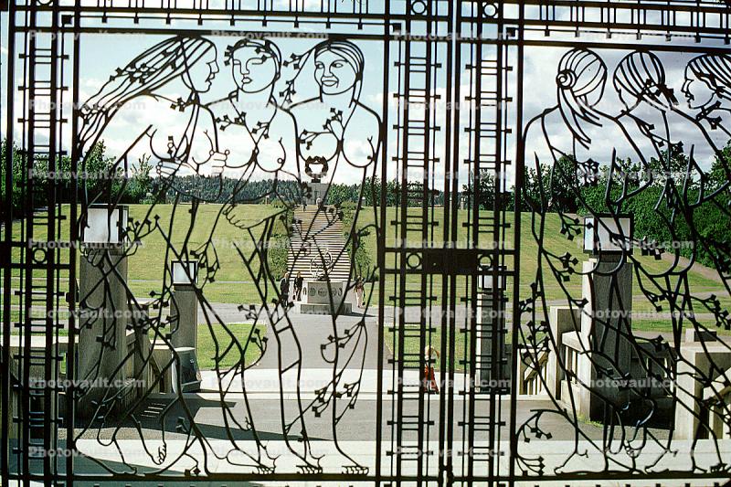 Vigeland Gates, Wrought Iron, Vigeland Sculpture Park, Frogner Park, Oslo